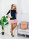 AIRDRESS set: navy blue top and 3 removable skirts (lush latte, smoky gray, blush pink)