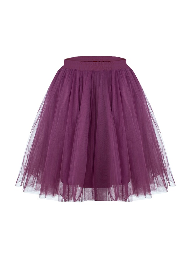 Plum Violet Tulle skirt Airskirt mini
