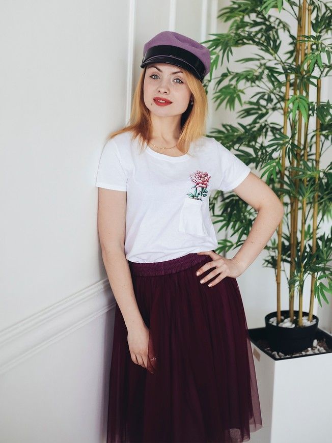 Спідниця-пачка AIRSKIRT CASUAL Сливова міді