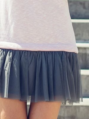Съемная непышная юбочка к платью-конструктору AIRDRESS Тю-Тю! XXS графитовая