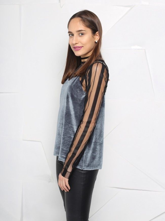 Топ Velvet Top графитовый