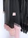 Black Tulle Dress with dusty pink ruffles