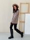 Retro cardigan oversize with buttons Tyu-Tyu! XS/S brown check