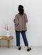 Retro cardigan oversize with buttons Tyu-Tyu! XS/S brown check