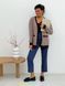 Retro cardigan oversize with buttons Tyu-Tyu! XS/S brown check