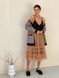 Retro cardigan oversize with buttons Tyu-Tyu! XS/S brown check
