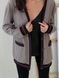 Retro cardigan oversize with buttons Tyu-Tyu! XS/S brown check