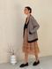 Retro cardigan oversize with buttons Tyu-Tyu! XS/S brown check