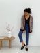 Retro cardigan oversize with buttons Tyu-Tyu! XS/S brown check