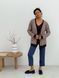Retro cardigan oversize with buttons Tyu-Tyu! XS/S brown check