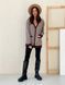 Retro cardigan oversize with buttons Tyu-Tyu! XS/S brown check