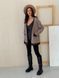Retro cardigan oversize with buttons Tyu-Tyu! XS/S brown check