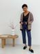 Retro cardigan oversize with buttons Tyu-Tyu! XS/S brown check