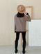 Retro cardigan oversize with buttons Tyu-Tyu! XS/S brown check
