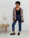 Retro cardigan oversize with buttons Tyu-Tyu! XS/S brown check