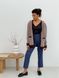 Retro cardigan oversize with buttons Tyu-Tyu! XS/S brown check