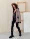 Retro cardigan oversize with buttons Tyu-Tyu! XS/S brown check