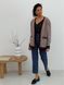 Retro cardigan oversize with buttons Tyu-Tyu! XS/S brown check