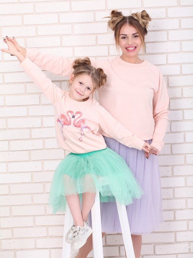 Lavender Violet Tulle skirt AIRSKIRT Family Look