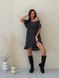 Sundress Tyu-Tyu! XS/S chiffon floral black with ruffles and with bare shoulders
