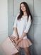 Комплект AIRDRESS: черный верх и 3 съемные юбочки (пышные пудровая, черная и латте)