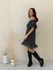 Sundress Tyu-Tyu! XS/S chiffon floral black with ruffles and with bare shoulders