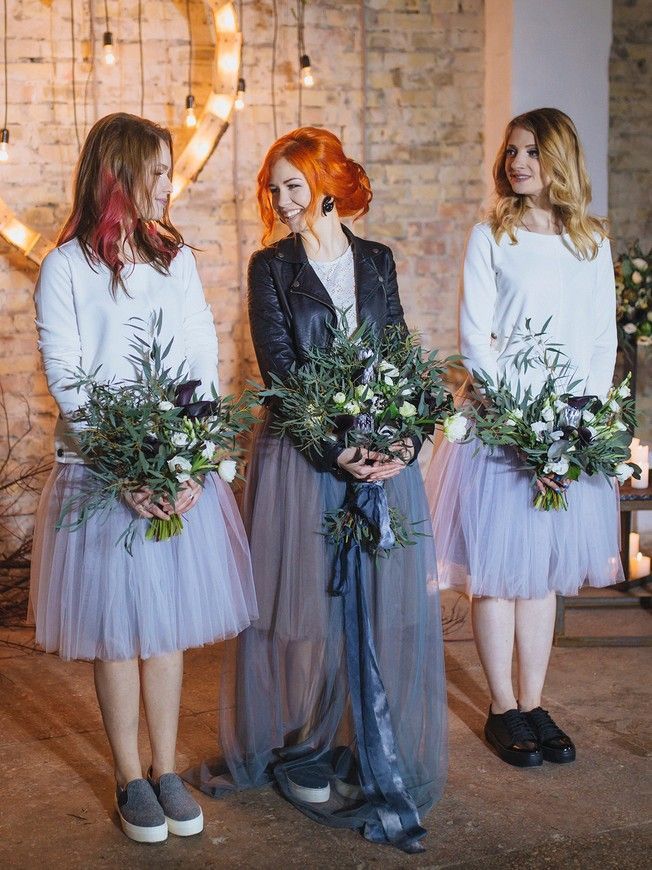 Smoky gray Tulle skirt AIRSKIRT