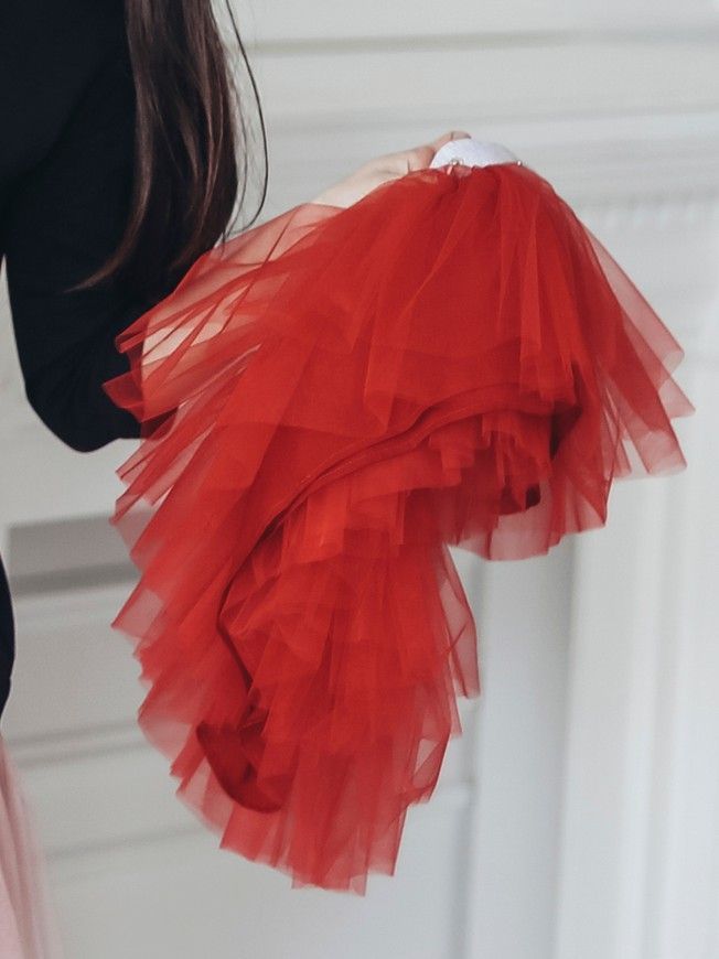 Съемная юбочка к платью-конструктору AIRDRESS Тю-Тю! XXS красная