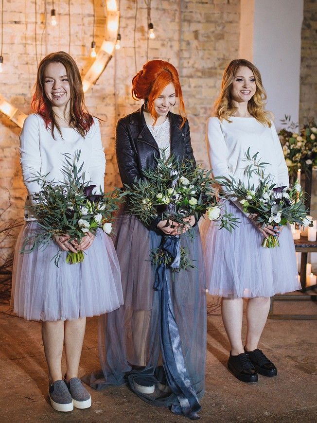 Smoky gray Tulle skirt AIRSKIRT