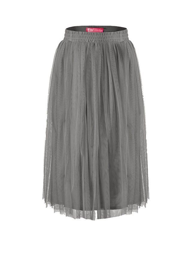 Graphite Gray Tulle skirt AIRSKIRT CASUAL midi