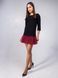 Constructor-dress black Airdress with removable marsala skirt
