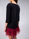Constructor-dress black Airdress with removable marsala skirt