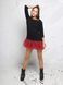 Constructor-dress black Airdress with removable marsala skirt
